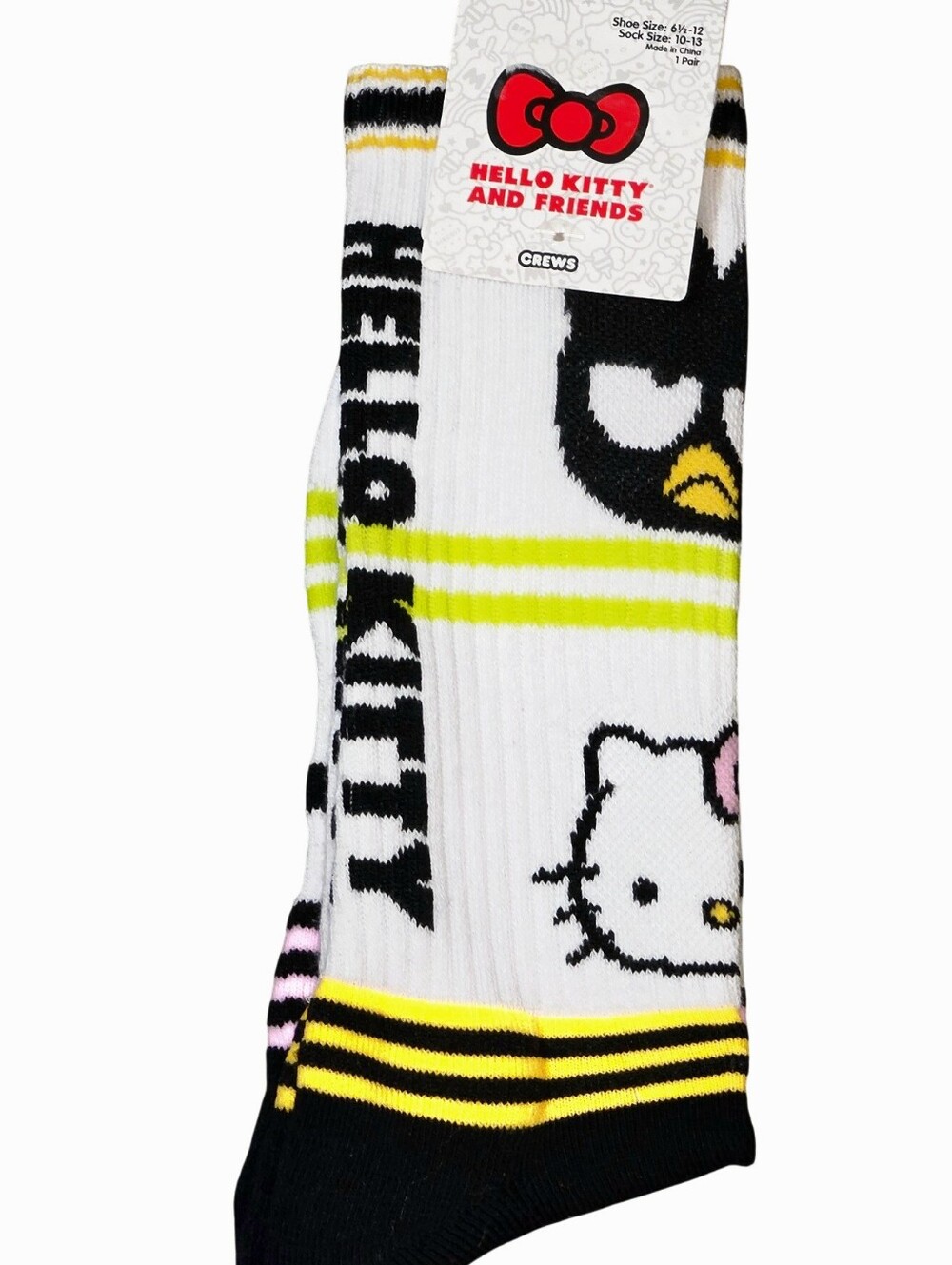 Hello Kitty & Friends Character Face Logo Crew Socks